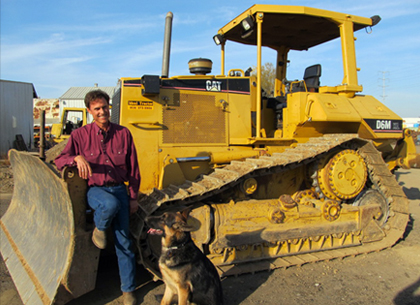 Ron Riemenschneider with Clyde